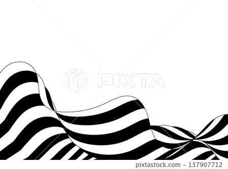 Abstract symbol of infinite motion in the form of a striped curved composition. Eps 10 Abstract symbol of infinite motion in the form of a striped curved composition. Eps 10 137907712