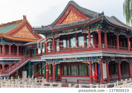 Longtan Pool Park (Pool of the Dragon Park), recreational urban park located in Dongcheng District in Beijing, China Longtan Pool Park (Pool of the Dragon Park), recreational urban park located in Dongcheng District in Beijing, China 137908919