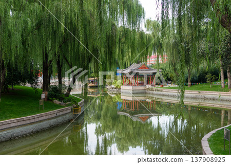 Longtan Pool Park (Pool of the Dragon Park), recreational urban park located in Dongcheng District in Beijing, China Longtan Pool Park (Pool of the Dragon Park), recreational urban park located in Dongcheng District in Beijing, China 137908925