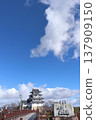 A castle under a blue sky 137909150