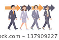 Businessmen and young businesswomen 137909227