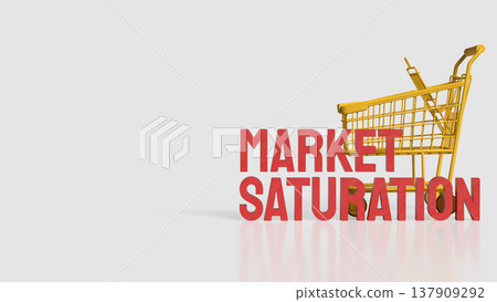 Market Saturation Retail Competition and Consumer Demand Concept 3d render. Market Saturation Retail Competition and Consumer Demand Concept 3d render. 137909292