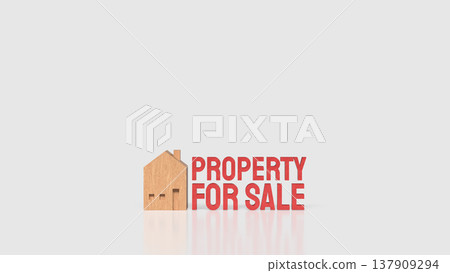 Property For Sale Residential Home Investment and Real Estate Concept 3d render. Property For Sale Residential Home Investment and Real Estate Concept 3d render. 137909294