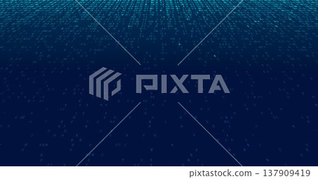 The Descending Matrix - Vertical Binary Stream with Minimalist Negative Space. Perspective. The Descending Matrix - Vertical Binary Stream with Minimalist Negative Space. Perspective. 137909419