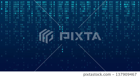 The Descending Matrix - Vertical Binary Stream with Minimalist Negative Space The Descending Matrix - Vertical Binary Stream with Minimalist Negative Space 137909467