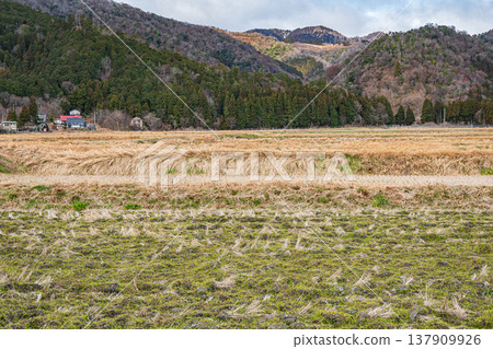 Rural scenery of Makino Town, Takashima City, Shiga Prefecture 137909926