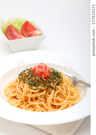 Mentaiko pasta that looks delicious Mentaiko pasta that looks delicious 137910223