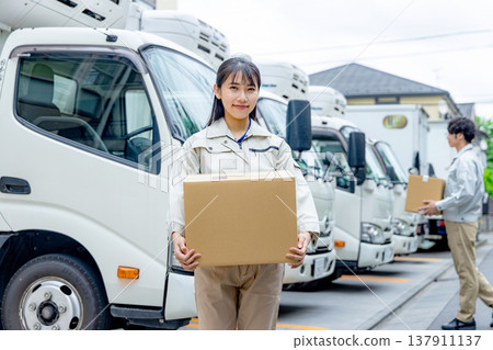 young woman delivering young woman delivering 137911137