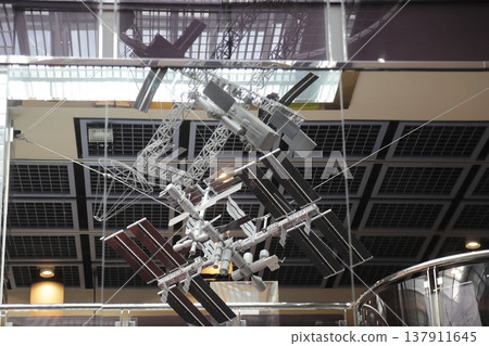 Model of an artificial satellite - Museum exhibit Model of an artificial satellite - Museum exhibit 137911645