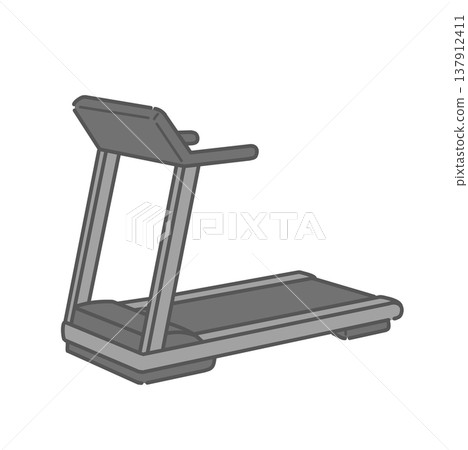 Illustration of a treadmill (running machine) 137912411