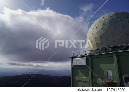 Radar dome on the summit of Mt. Seburi Radar dome on the summit of Mt. Seburi 137912691