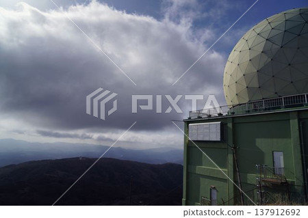 Radar dome on the summit of Mt. Seburi Radar dome on the summit of Mt. Seburi 137912692