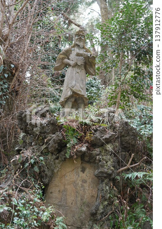 Tengu statue at the ninth station of Hachioji Castle ruins, next to Hachioji Shrine. Tengu statue at the ninth station of Hachioji Castle ruins, next to Hachioji Shrine. 137912776