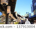 葛飾區柴又的旅遊勝地帝釋天寺的參道。 137913004