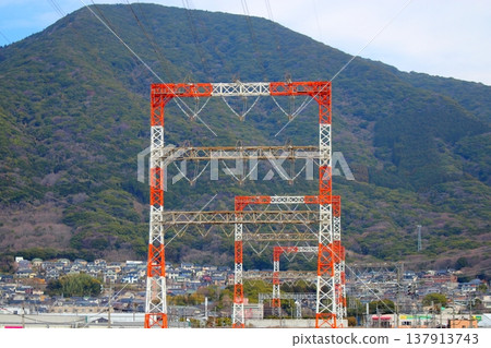 懸索塔（藍天背景） 137913743