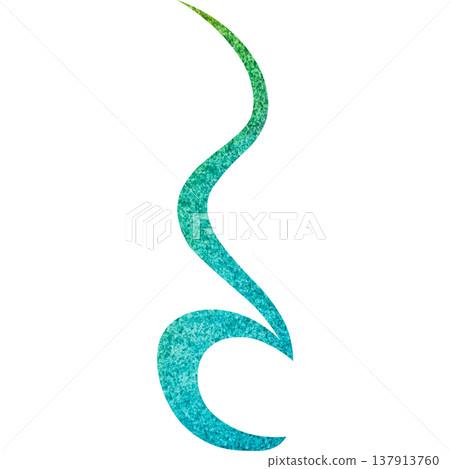 Beautiful watercolor pattern quarter rest icon image illustration 137913760