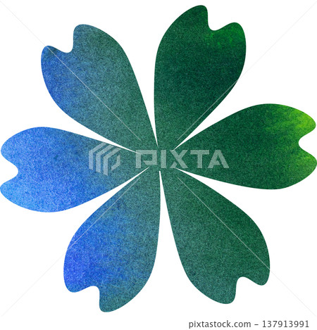 美麗的水彩花圖示圖像插圖 美麗的水彩花圖示圖像插圖 137913991
