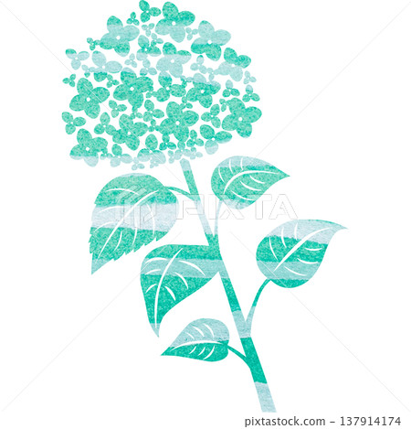 Beautiful watercolor pattern of hydrangea icon image illustration Beautiful watercolor pattern of hydrangea icon image illustration 137914174