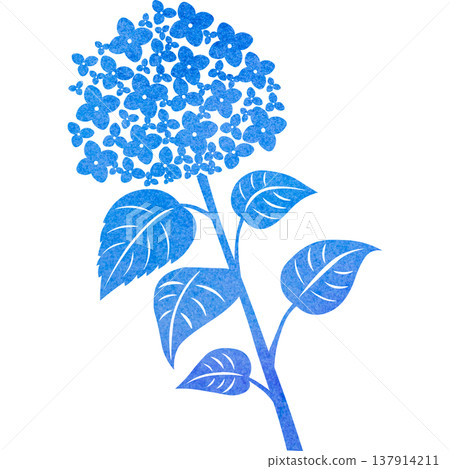 Beautiful watercolor pattern of hydrangea icon image illustration Beautiful watercolor pattern of hydrangea icon image illustration 137914211