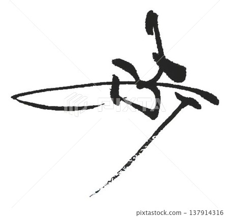 I wrote the character "歩" (walk) in several different ways using a calligraphy brush. I wrote the character "歩" (walk) in several different ways using a calligraphy brush. 137914316