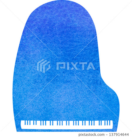 美麗的水彩圖案大鋼琴圖示圖像的插圖 美麗的水彩圖案大鋼琴圖示圖像的插圖 137914644