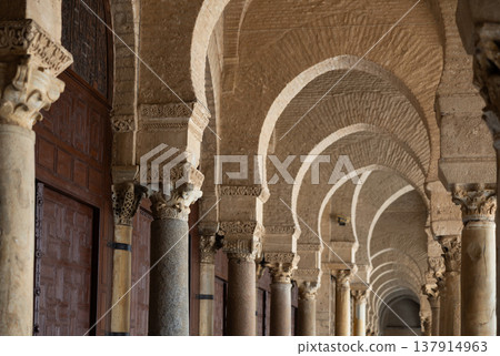 Patio of Great Mosque of Kairouan, Tunisia Patio of Great Mosque of Kairouan, Tunisia 137914963