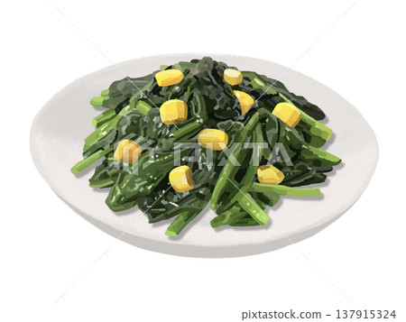 炒菠菜(佐玉米) 炒菠菜(佐玉米) 137915324