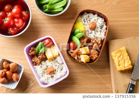 Lunch boxes for children and adults Lunch boxes for children and adults 137915356