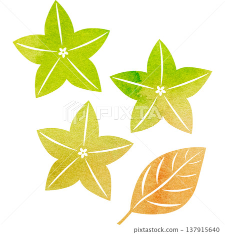 Beautiful watercolor bellflower flower icon image illustration 137915640