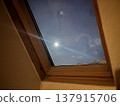 Full moon seen from the window 137915706