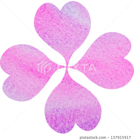 Beautiful watercolor four-leaf clover icon image illustration Beautiful watercolor four-leaf clover icon image illustration 137915917