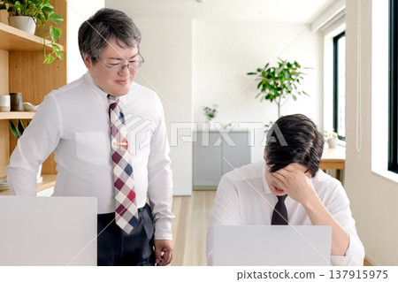 Scenes of work mistakes and pressure Scenes of work mistakes and pressure 137915975