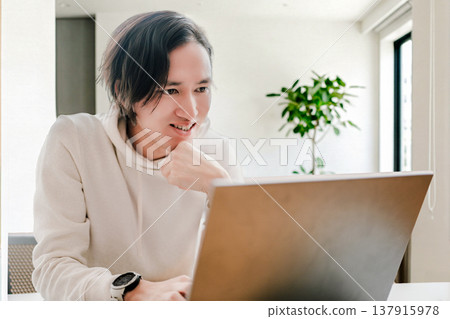Scenes of decision-making and execution while working from home Scenes of decision-making and execution while working from home 137915978