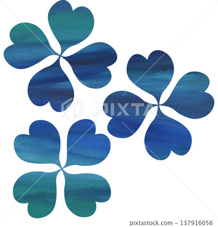 Beautiful watercolor four-leaf clover icon image illustration Beautiful watercolor four-leaf clover icon image illustration 137916056
