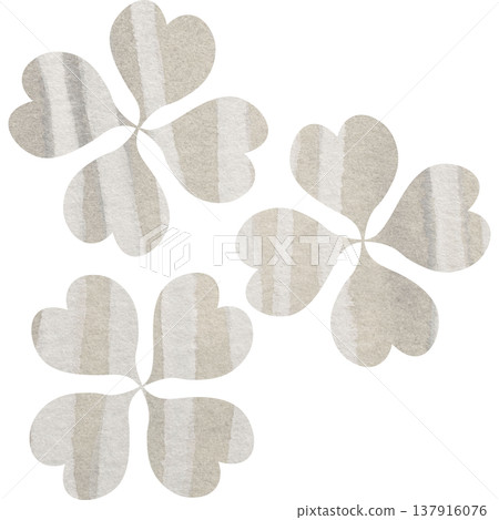 Beautiful watercolor four-leaf clover icon image illustration Beautiful watercolor four-leaf clover icon image illustration 137916076