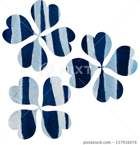 Beautiful watercolor four-leaf clover icon image illustration Beautiful watercolor four-leaf clover icon image illustration 137916078