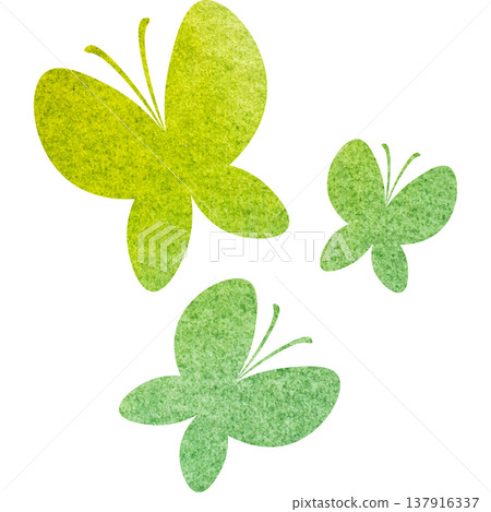 Beautiful watercolor butterfly icon image illustration 137916337