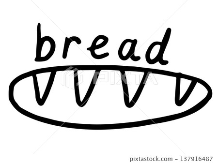 Hand drawn bread loaf outline for coffee break, bakery, pastry, bread shop, menu, cafe, recipe, restaurant, baking book, department store, gourmet, sticker, office workers, snack, lunch time, sandwich Hand drawn bread loaf outline for coffee break, bakery, pastry, bread shop, menu, cafe, recipe, restaurant, baking book, department store, gourmet, sticker, office workers, snack, lunch time, sandwich 137916487