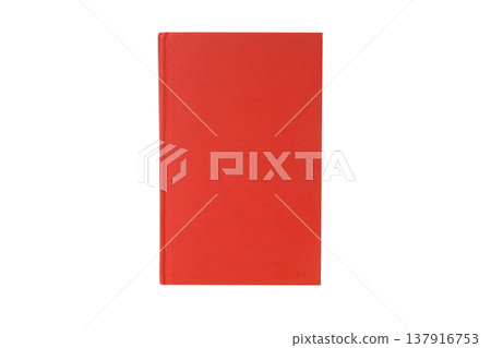 Bright red cover perfect for study materials, isolated, PNG Bright red cover perfect for study materials, isolated, PNG 137916753