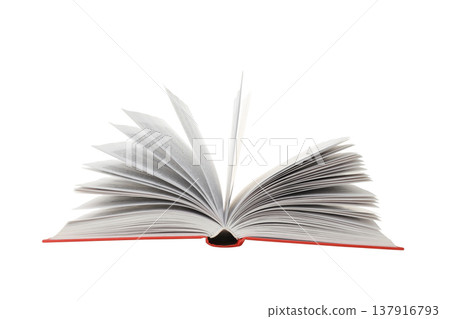 An open book with blank pages ready for creativity, isolated, PNG An open book with blank pages ready for creativity, isolated, PNG 137916793