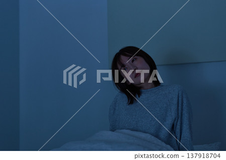 Women who can't sleep at night Women who can't sleep at night 137918704