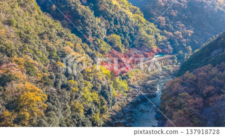 NOV 28 2025 Hozukyo Torokko Station Scenic Railway In Kyoto NOV 28 2025 Hozukyo Torokko Station Scenic Railway In Kyoto 137918728