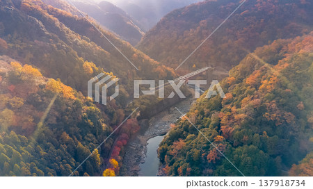 NOV 28 2025 the Arashiyama Kitamatsuoyama Gorge Scenic Autumn View 137918734