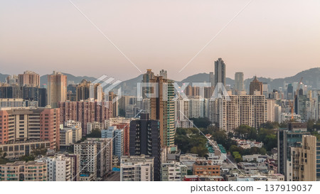 March 14 2026 KOWLOON CITY, HONG KONG. Urban roadway linking residential neighborhoods March 14 2026 KOWLOON CITY, HONG KONG. Urban roadway linking residential neighborhoods 137919037