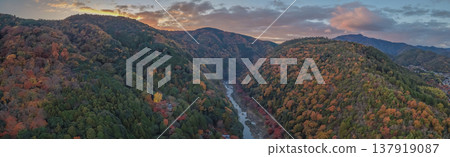 NOV 28 2025 Scenic River Gorge of Rankyo in Kyoto 137919087