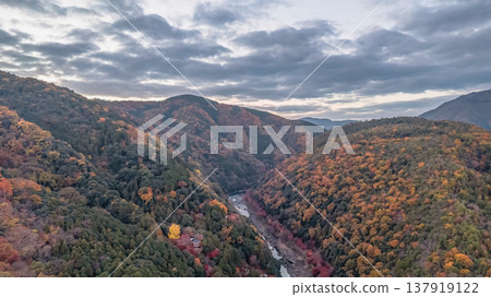 NOV 28 2025 Scenic River Gorge of Rankyo in Kyoto 137919122