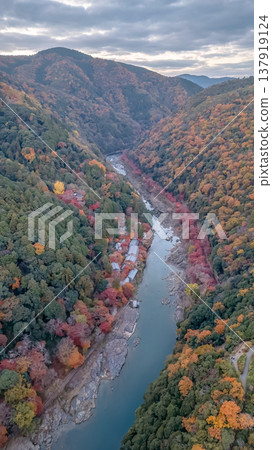 NOV 28 2025 Scenic River Gorge of Rankyo in Kyoto 137919124
