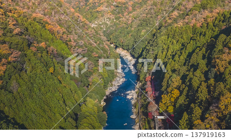 NOV 28 2025 Hozukyo Torokko Station Scenic Railway In Kyoto 137919163