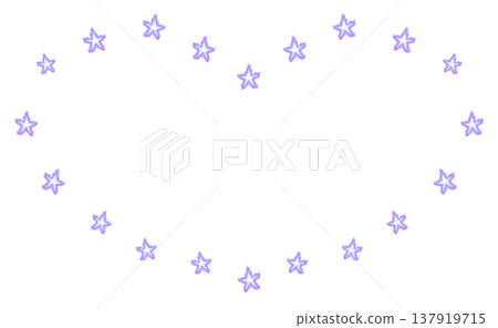 Burning Star Heart Frame_Purple 137919715