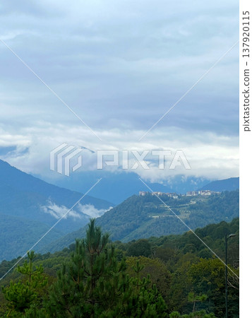 Mountains in Krasnaya Polyana, Sochi 137920115